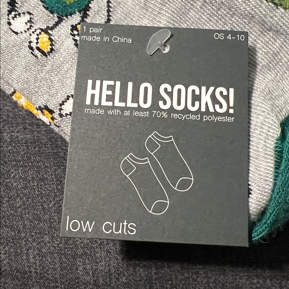 NWT Hello Socks Low-Cut Pickle Pattern Socks - Picture 4 of 6